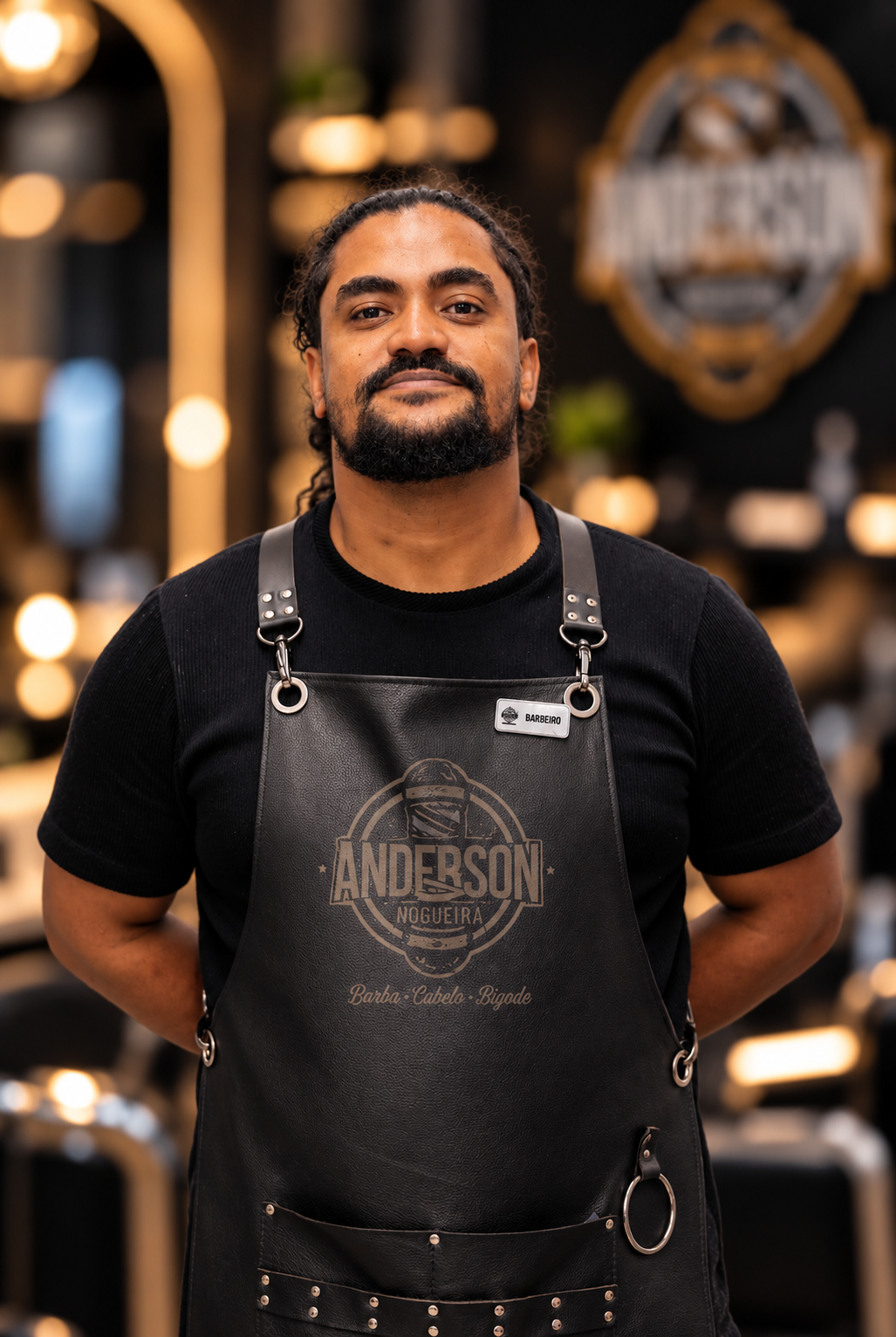 Murilo, barbeiro da equipe